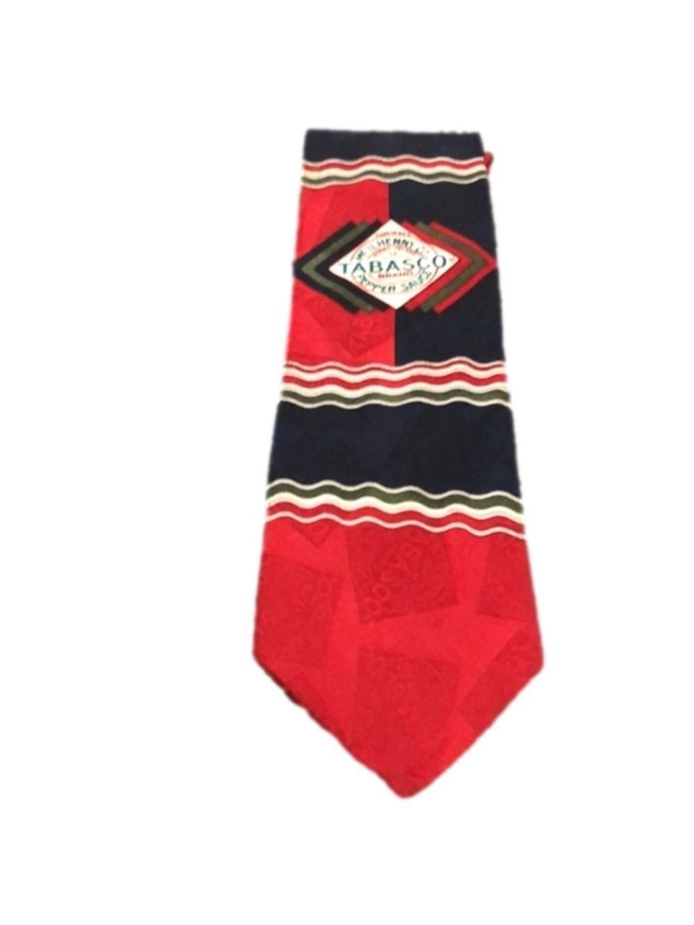 Tabasco silk tie.